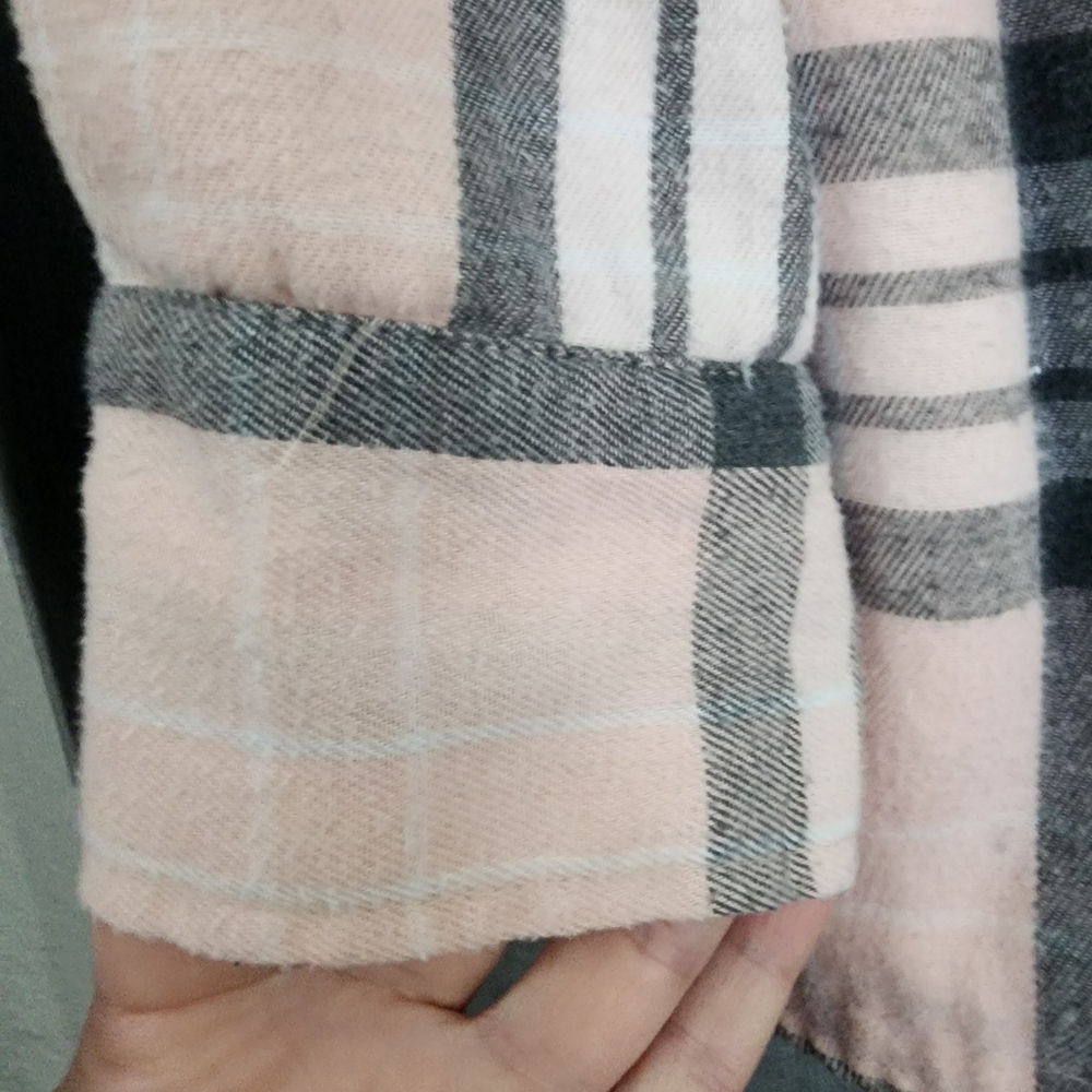 Pink Plaid Button-Up Jacket - Picture 7 of 8